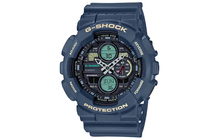 CASIO Men Liquid Crystal/Analog Dual Display Series Green Watch GA-140-2APRBS