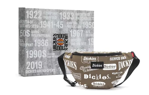 Dickies Polyester One Shoulder Crossbody Sling Bag, Fanny Pack Regular Unisex Army Green