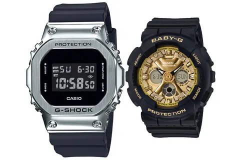 CASIO Unisex Pair Table Series Black Watch