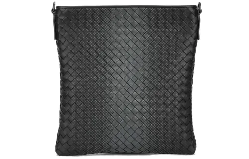 Bottega Veneta Cow Leather Shoulder Bag, Crossbody Bag Men's Black