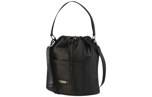 PUMA Artificial Leather Bucket Bag, Shoulder Bag, Crossbody Bag Small Women's Black