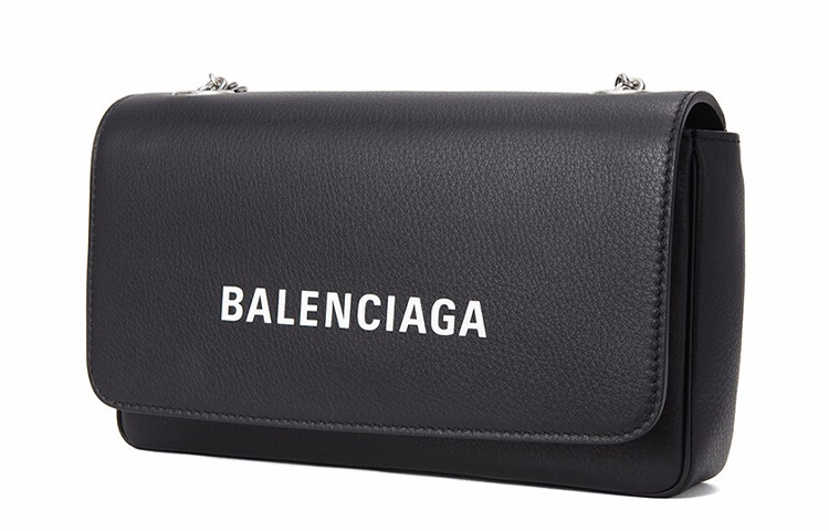 Женская сумка Balenciaga logo (черная) — фото 2