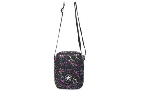 Converse Crossbody Polyester Shoulder Bag, Crossbody Bag Regular Unisex Black