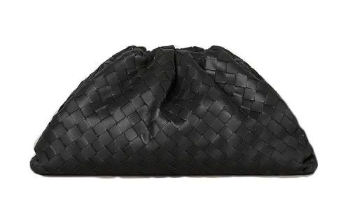 Bottega Veneta Sheepskin Clutch Women's Black