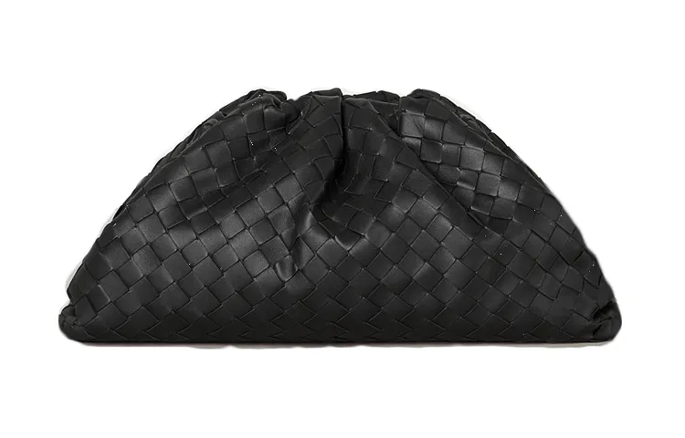 Bottega Veneta Sheepskin Clutch Women's Black