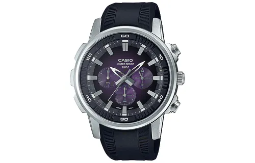 CASIO Men Standard Series Purple Watch MTP-E505-6AV