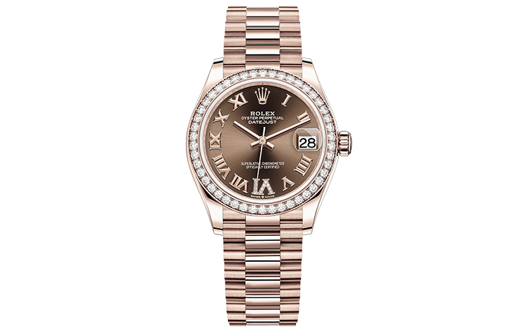 ROLEX Day Date 18K Rose Gold Diamond 36mm