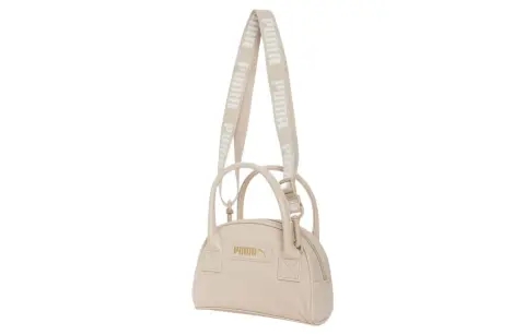 PUMA Fabric+Artificial Leather Handbag, Shoulder Bag, Crossbody Bag Regular Women's Beige
