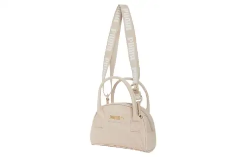 PUMA Fabric+Artificial Leather Handbag, Shoulder Bag, Crossbody Bag Regular Women's Beige