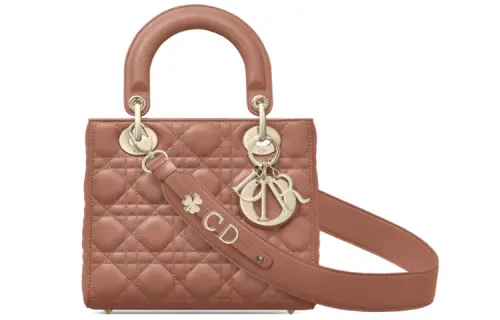 DIOR Lady Dior Sheepskin One Shoulder, Crossbody Bag, Handbag Small Women's Crimson