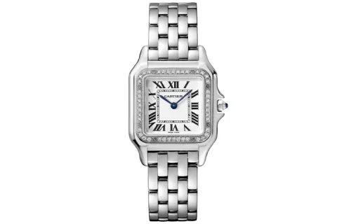 CARTIER Cheetah Collection Quartz Movement 30m Waterproof Women's Watch 27mm White Dial