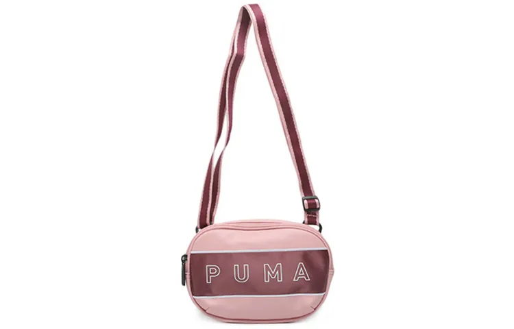 PUMA Fabric+Artificial Leather Shoulder Bag Women's Pink