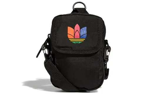 Adidas Originals Adjustable Strap Nylon Fabric Backpack Shoulder Bag Regular Unisex Black