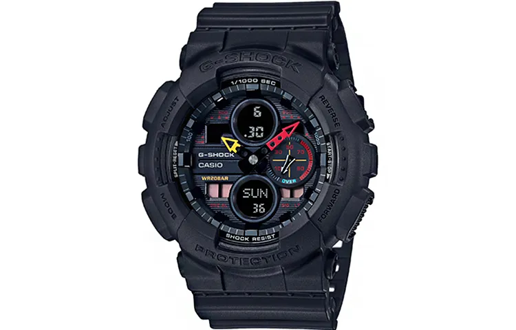 CASIO Men Liquid Crystal/Analog Dual Display Series Black Watch GA-140BMC-1A