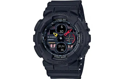 CASIO Men Liquid Crystal/Analog Dual Display Series Black Watch GA-140BMC-1A