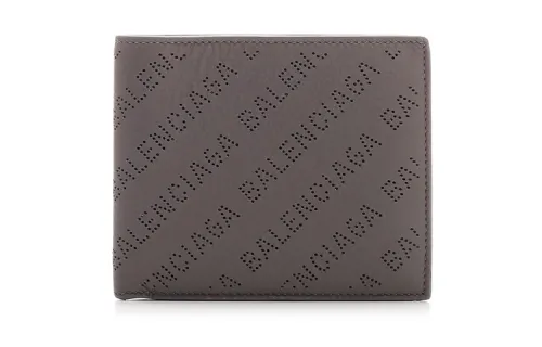 Balenciaga Cow Leather Wallet Men's Gray