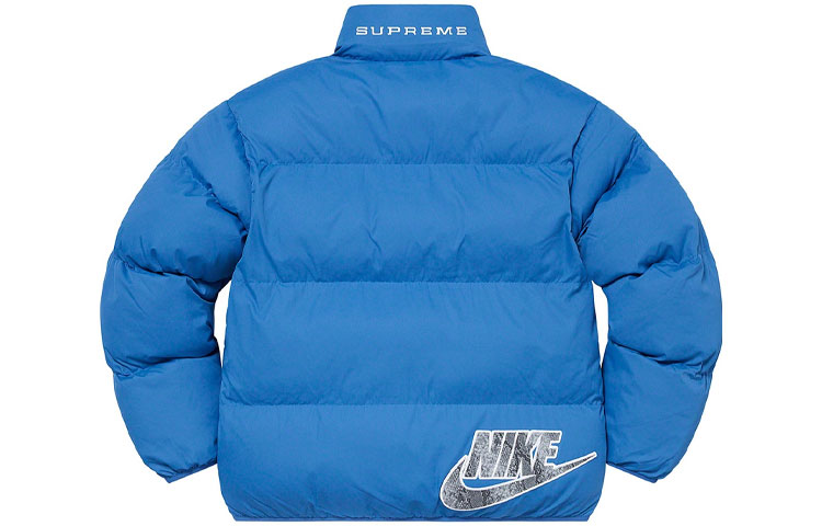 Куртка Supreme x nike reversible puffy jacket SS21 (мультиколор) — фото 14