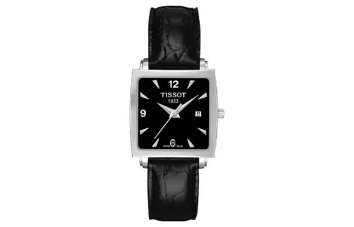 TISSOT Meishi Collection Quartz Movement Women's Watch 24.8mm Black Dial Stainless Steel Case
