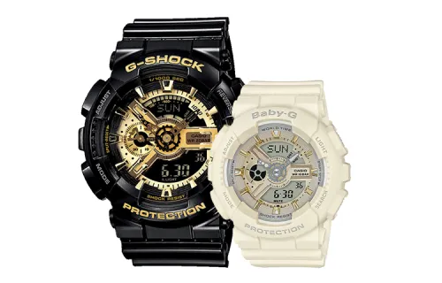 CASIO Unisex Pair Table Series Black Watch
