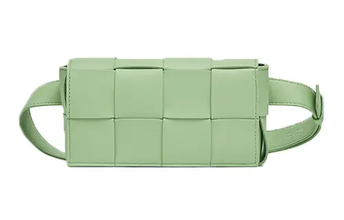 Bottega Veneta CASSETTE Metal Hardware Shoulder Bag, Crossbody Bag Women's Avocado Green