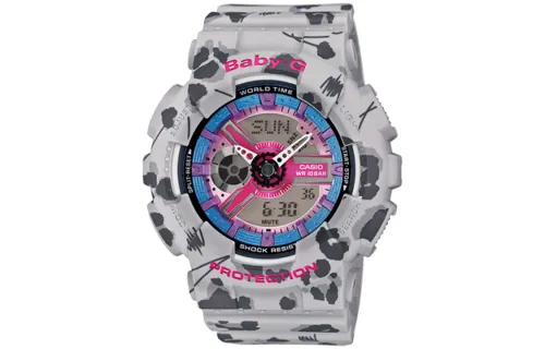 CASIO Women's BABY-G Gray Watch BA-110FL-8A