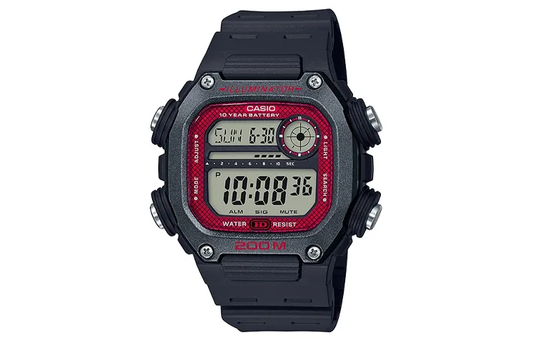 CASIO Men G-SQUAD Series Red Watch DW-291H-1B