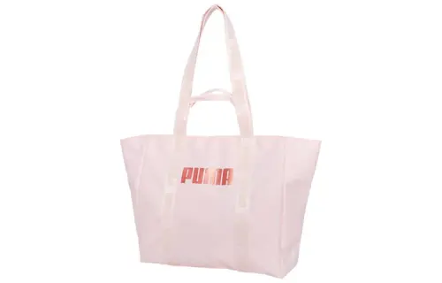 PUMA Fabric Tote Bag, Shopping Bag, Shoulder Bag, Handbag Regular Women's Cherry Blossom Pink