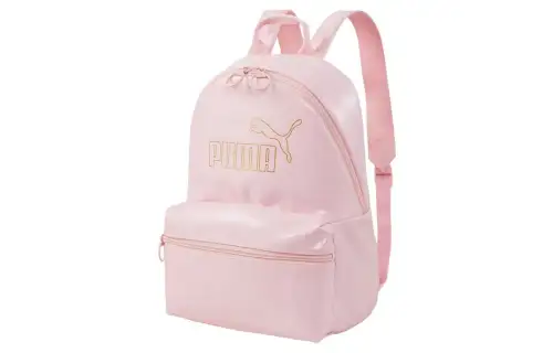PUMA Artificial Leather Fabric Backpack Regular Women's Cherry Blossom Pink