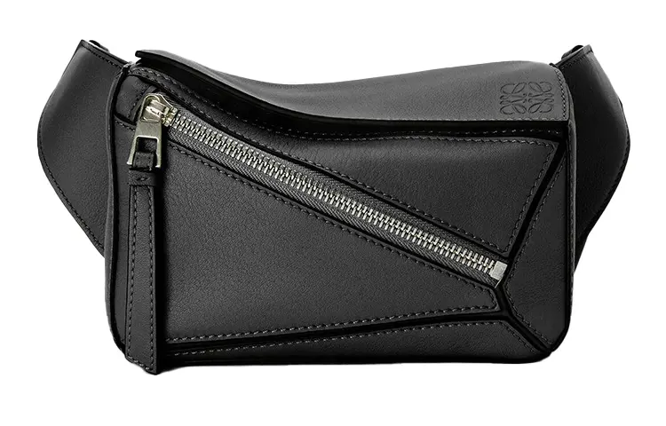LOEWE Puzzle Bum Bag In Classic Calfskin Mini Black