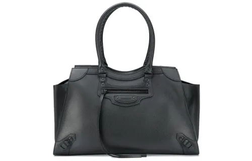 Balenciaga Without Strap Leather Tote Bag, Shopping Bag, Handbag Women's Black