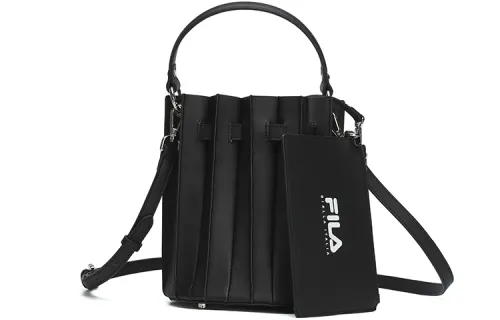 FILA Pu Crossbody Bag, Shoulder Bag Regular Women's Jet Black