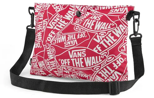 Vans Polyester Shoulder Bag, Crossbody Bag Unisex Red