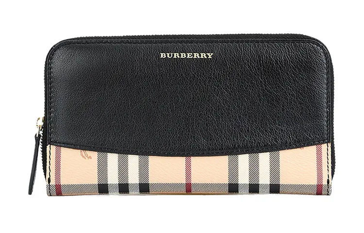 Burberry Cow Leather Card Holder, Wallet Women's Black