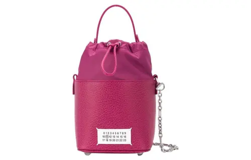 Maison Margiela Cow Leather Shoulder Bag, Handbag Women's Pink