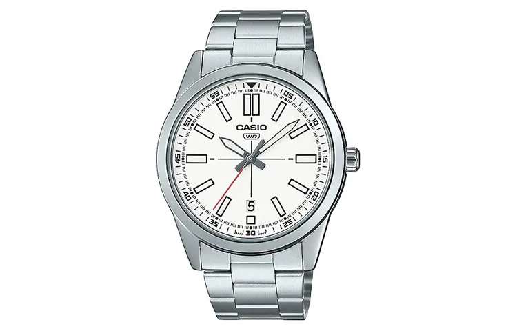 CASIO Men Standard Series White Watch MTP-VD02D-7E