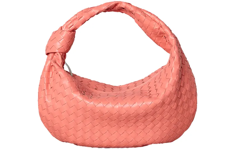 Bottega Veneta Intrecciato Sheepskin Hobo Bag THE JODIE Handbag Regular Women's Peach
