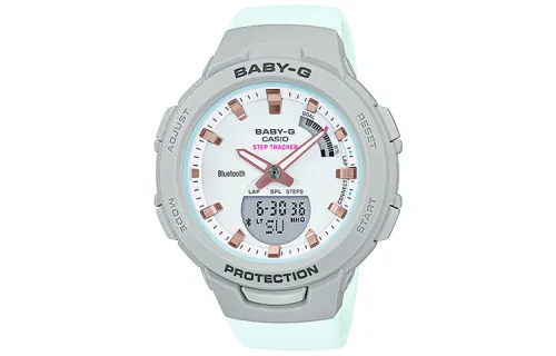 CASIO Women's BABY-G Silver Watch BSA-B100MC-8A