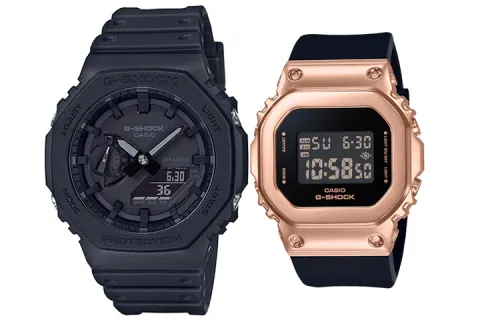 CASIO Unisex Pair Table Series Black Watch