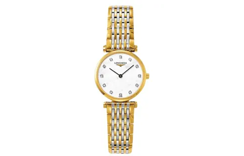 LONGINES Jialan Collection Quartz Movement Women's Watch 24mm White Dial Stainless Steel Case