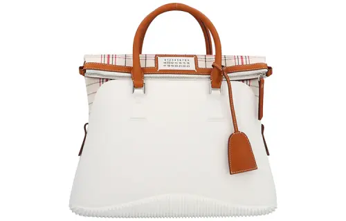 Maison Margiela Calfskin Handbag, Shoulder Bag Regular Women's White