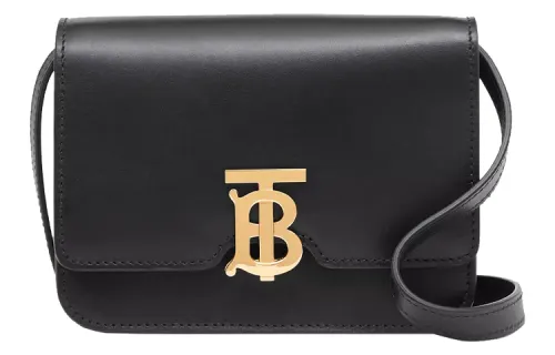 Burberry Cow Leather Lock Bag, Crossbody Bag, Shoulder Bag Women's Black
