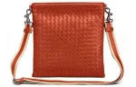 Bottega Veneta Cow Leather Shoulder Bag Men's Red