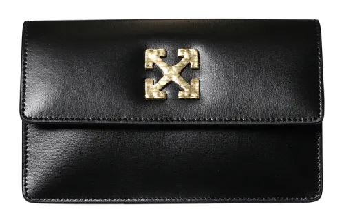 OFF WHITE Virgil Abloh Jitney 0.8 Tonal Arrow Belt Bag Black