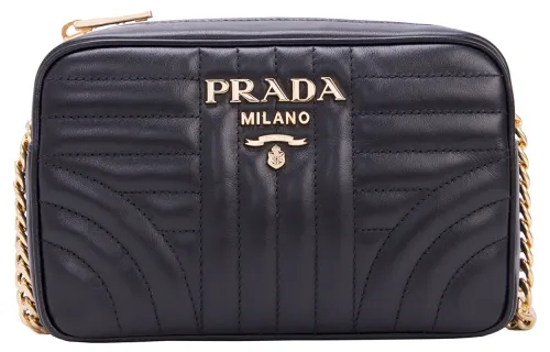 PRADA Calfskin Shoulder Bag Regular Women's Black
