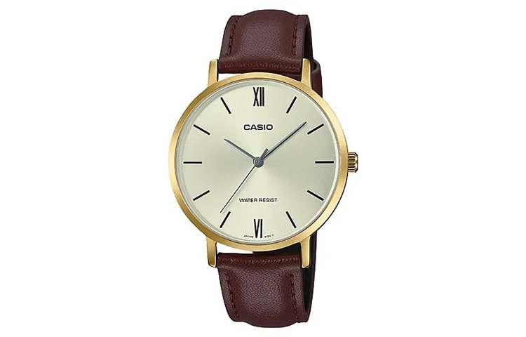CASIO Women's Standard Series Gold Watch LTP-VT01GL-9B