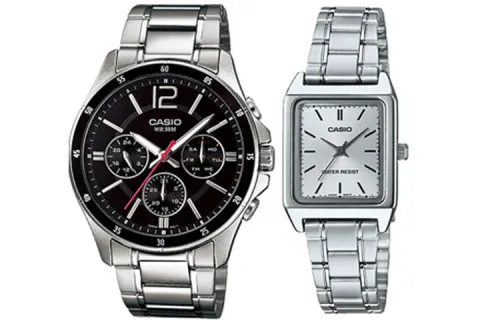 CASIO Unisex Pair Table Series Black Watch