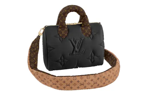 LOUIS VUITTON Speedy Bandouliere 25 Black