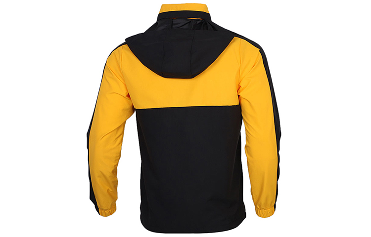 Мужская куртка adidas neo M CS C/B WB (черно-золотая) — фото 2