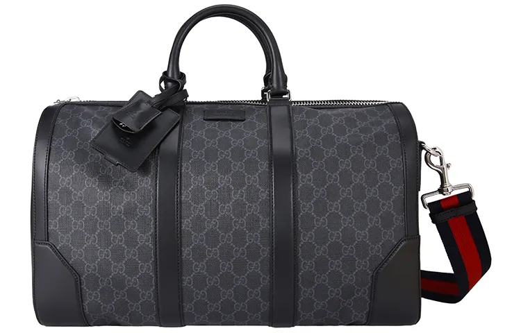GUCCI PVC Shoulder Bag, Crossbody Bag, Handbag, Travel Bag Medium Men's Black