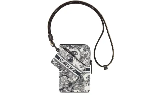 DIOR DiorTravel Technical Fabric Cell Phone Pouch Coin Purse, Clutch Regular Women's Blue